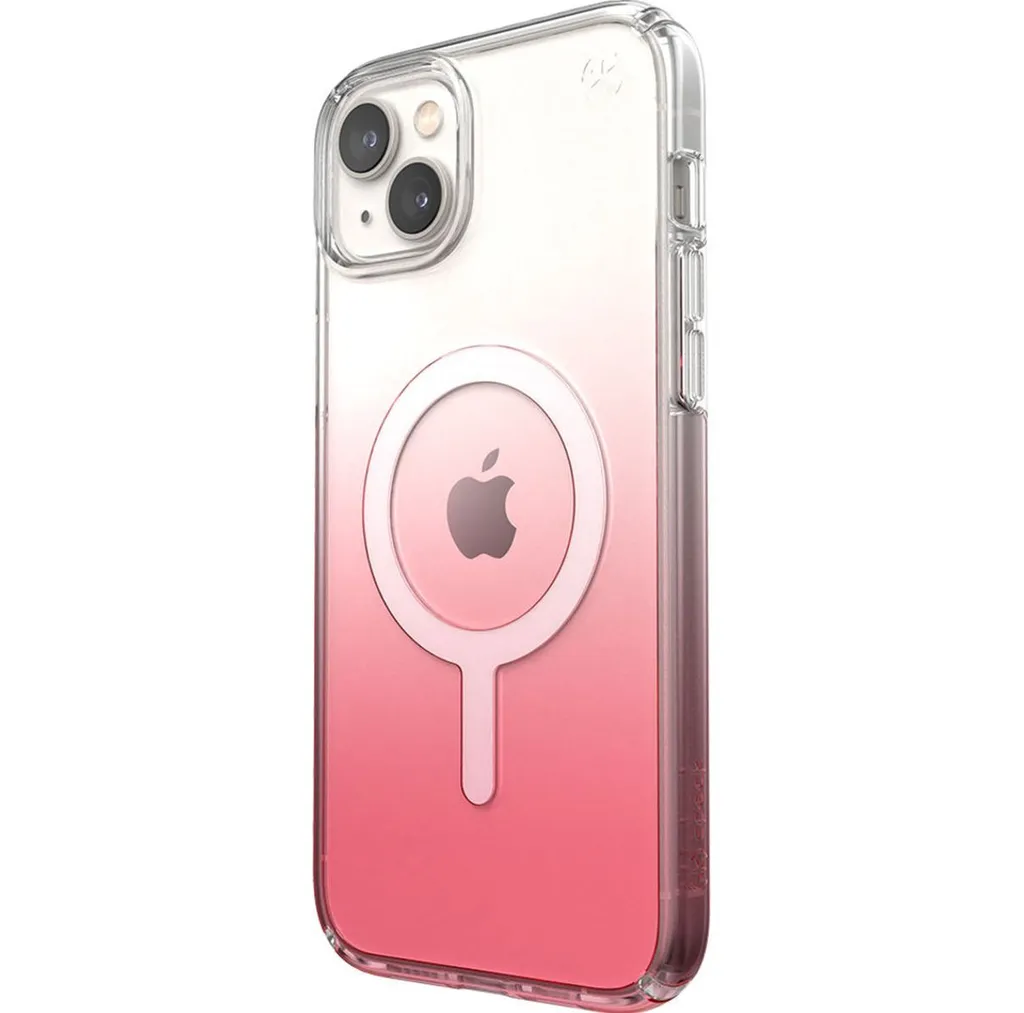 Coque iPhone 15 Plus Transparente et Antichoc Speck MagSafe Ombre Rose