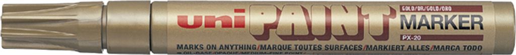 uni-ball Permanent Marker PAINT (PX-20) gold Produktbild 