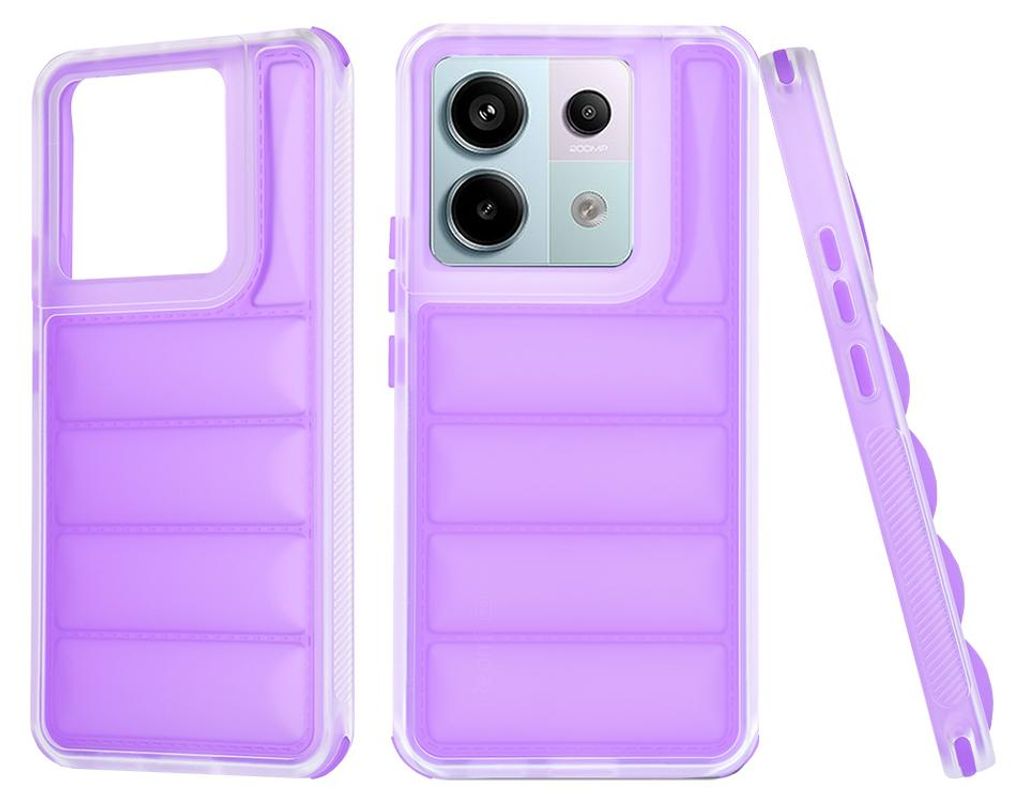 Techsuit Wave Shield Back Cover Hülle für Xiaomi Redmi Note 13 Pro 5G / Xiaomi Poco X6 - Lila