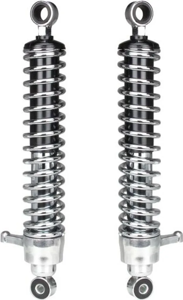 Amortisseur 380mm chromé MZ ETZ TS ES 125 150 : réparez votre suspension