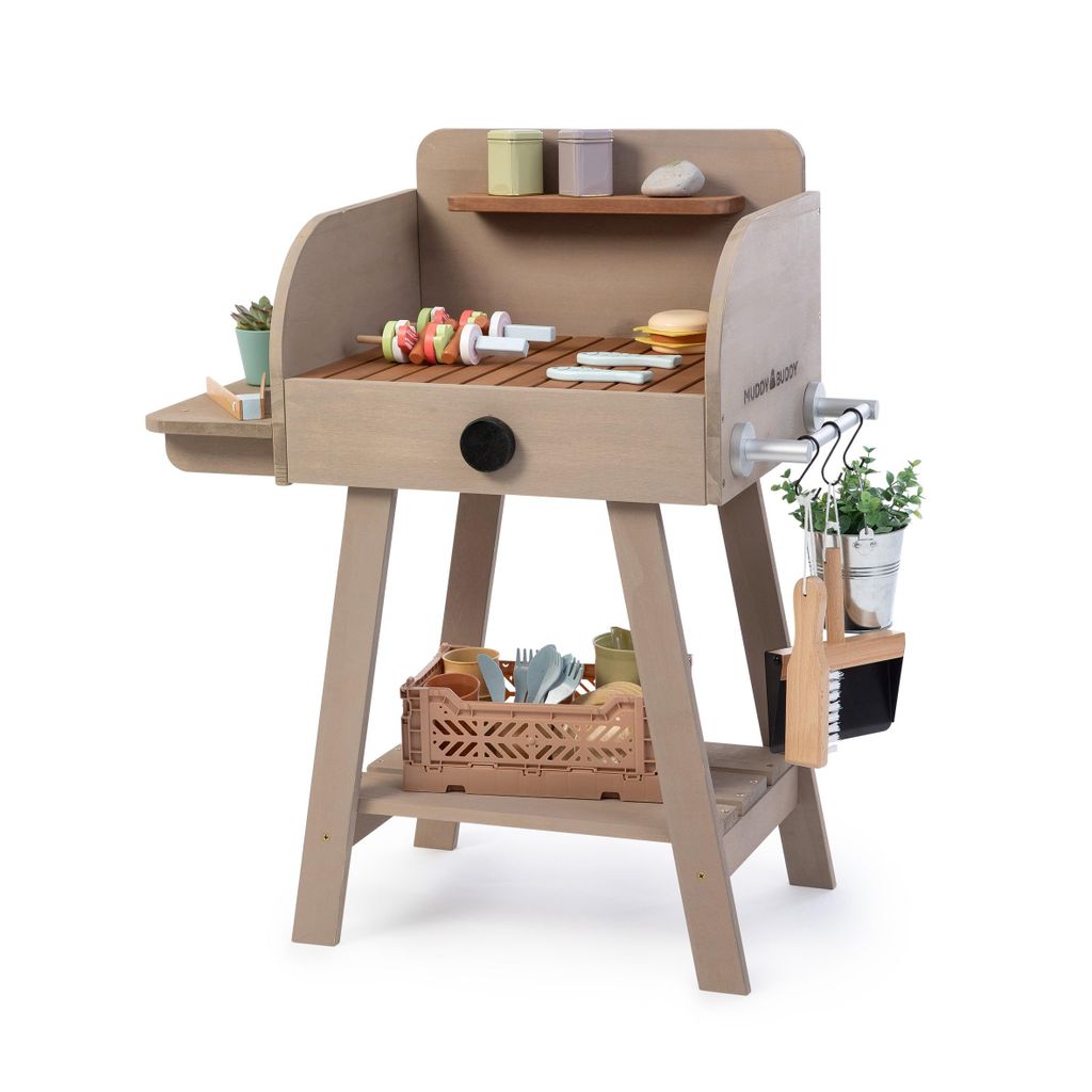MUDDY BUDDY® Outdoor Spielgrill "BBQ-Chef" warmgrau Produktbild 