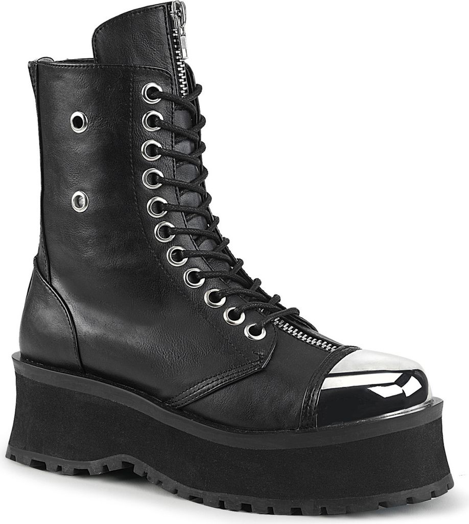 GRAVEDIGGER-10 Uni Booties von DemoniaCult, Schwarz EU 42, Produktbild 