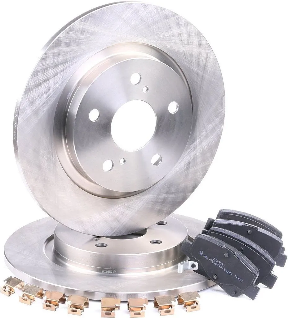 Jeu de disques et plaquettes de frein arrière pour Avensis T27