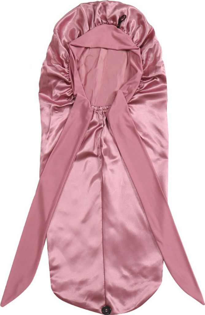 INF Schlafmütze aus Satin mit Schleife Roségold Produktbild 