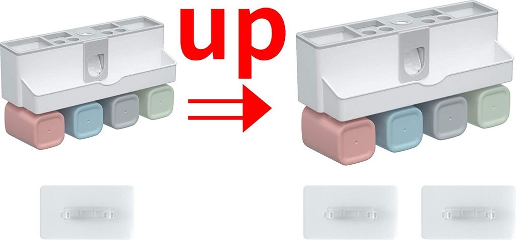 TEHAUX 2 Stück Wandhalterungen Ohne Bohren - Für Babyphone, Router & Lautsprecher