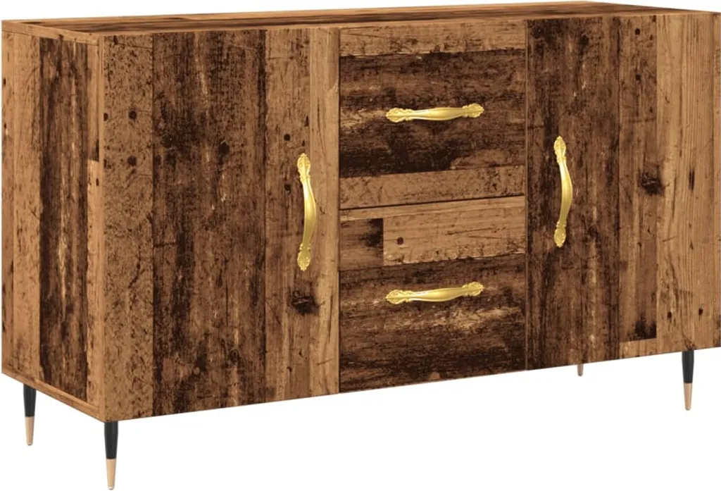 Credenza Legno Antico SYFAX™ 100x36x60 cm - Mobiletto Multistrato Elegante