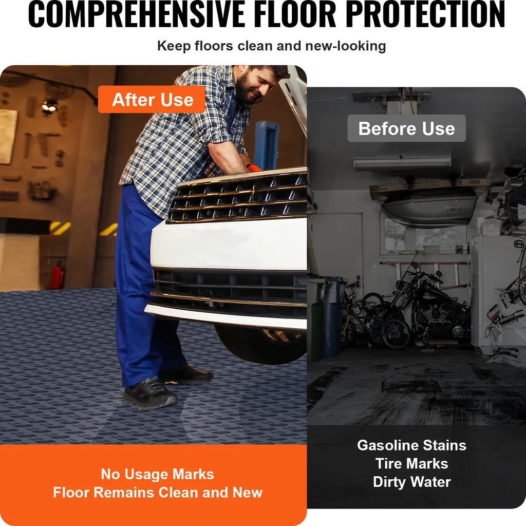 Carrelage Garage Clipsable Interlocking 25 Dalles Antidérapantes