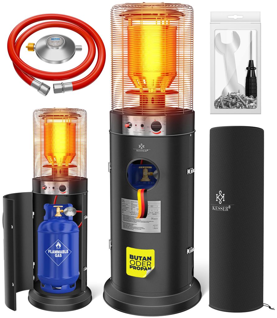 KESSER® Heizstrahler Gas KE12 Heizpilz für Terrasse Produktbild 
