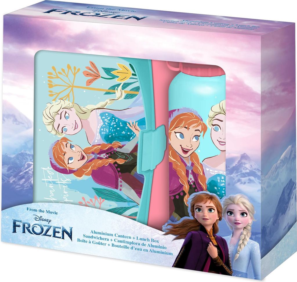 Lunchbox + Alu Trinkflasce 500ml Frozen Produktbild 