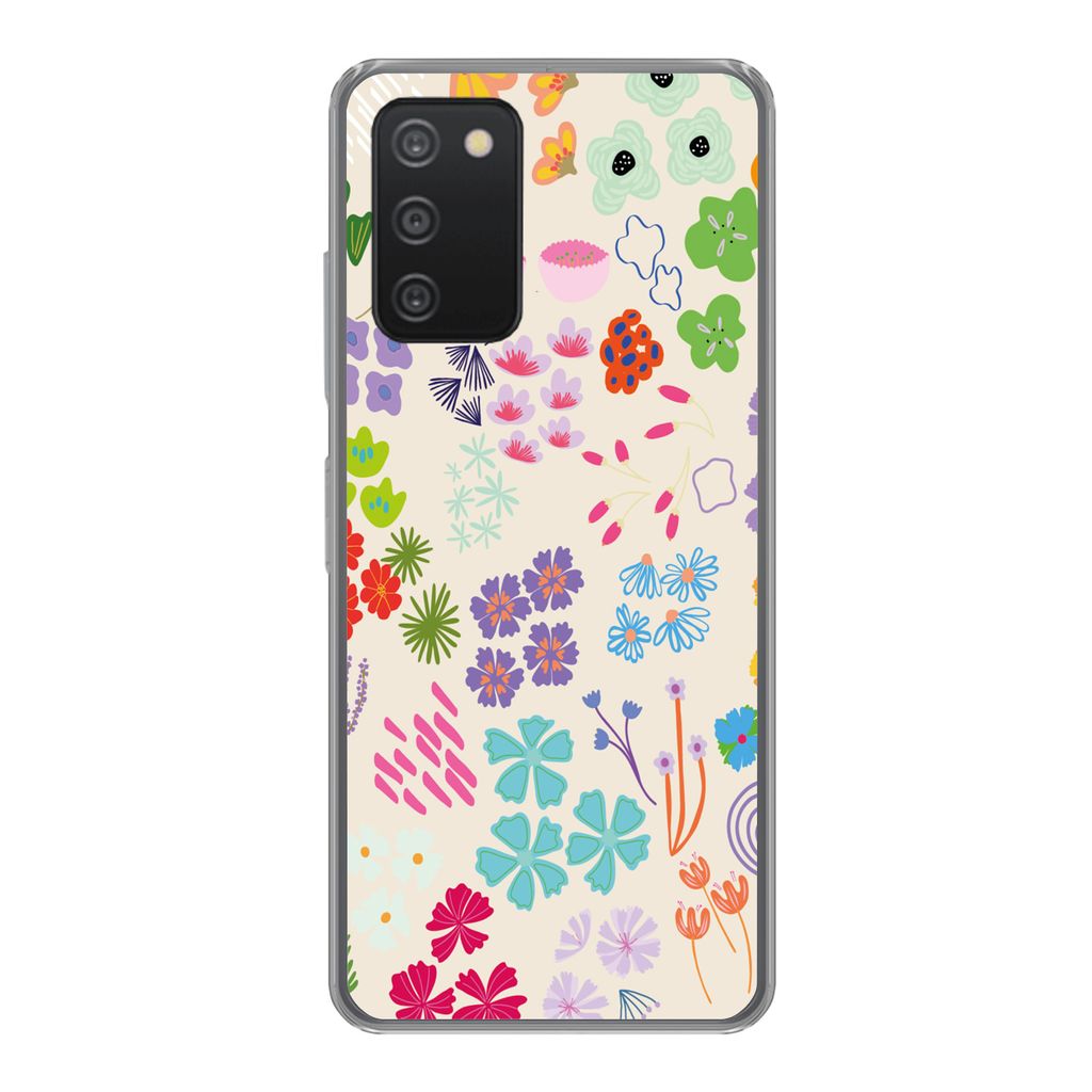 MuchoWow Handyhülle Schutzhülle Hülle für Samsung Galaxy A53 5G Blume - Muster - Anemone Silikon Softcase Handy Hülle - Schutzabdeckung