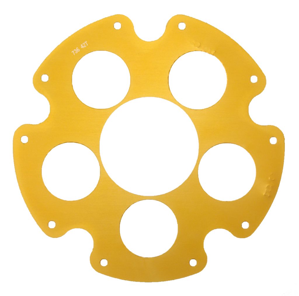 Edge-Disc Supersprox 520 LK 110,0mm Ø 55mm 42Z 5-Loch gold für Edge Kettenrad