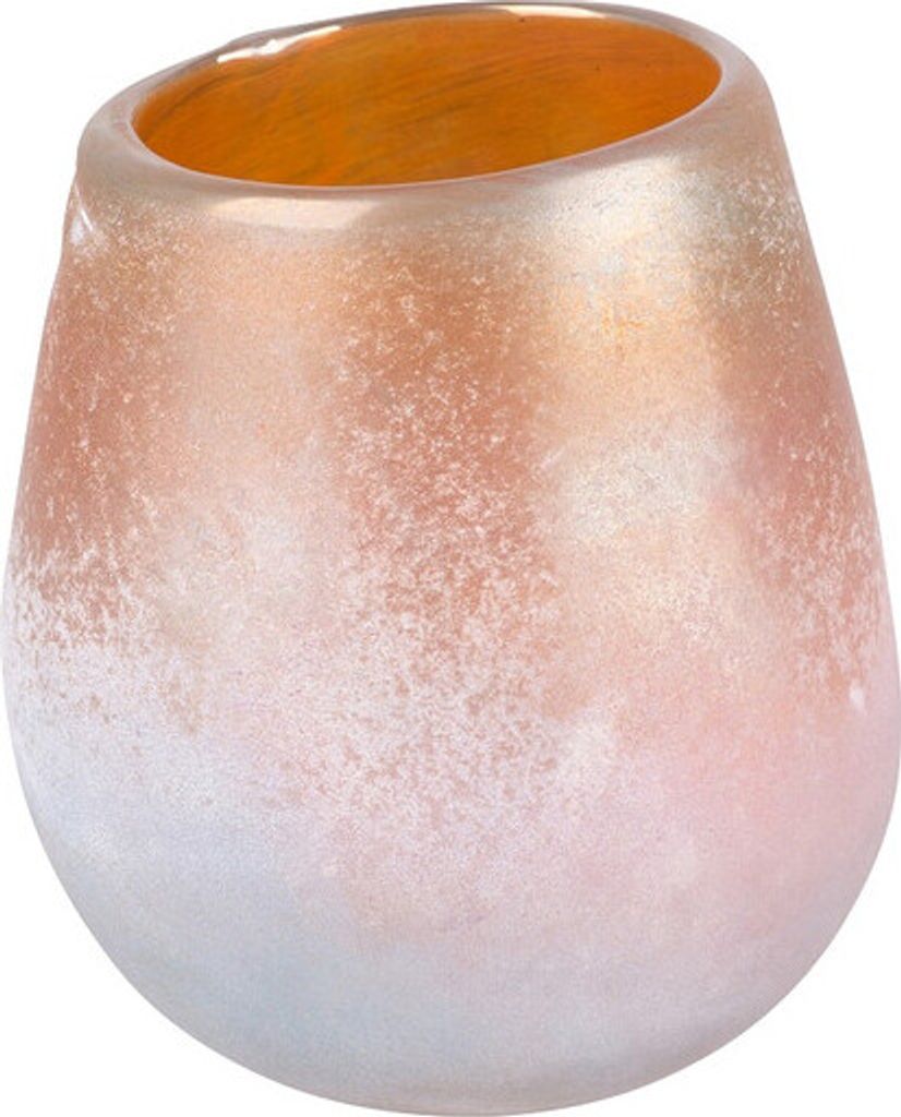 Windlicht frosty Attitude rosa 11,5cm