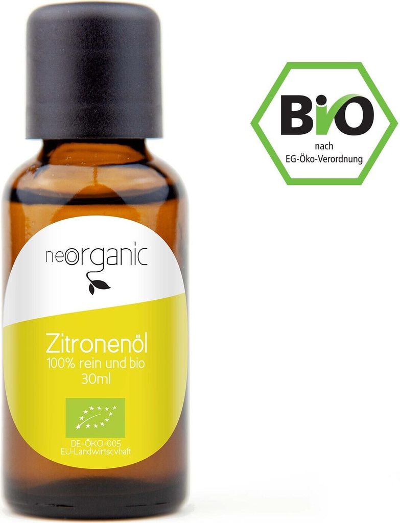 NeoOrganic BIO Zitronenöl - 100% naturreines ätherisches Öl – 30ml