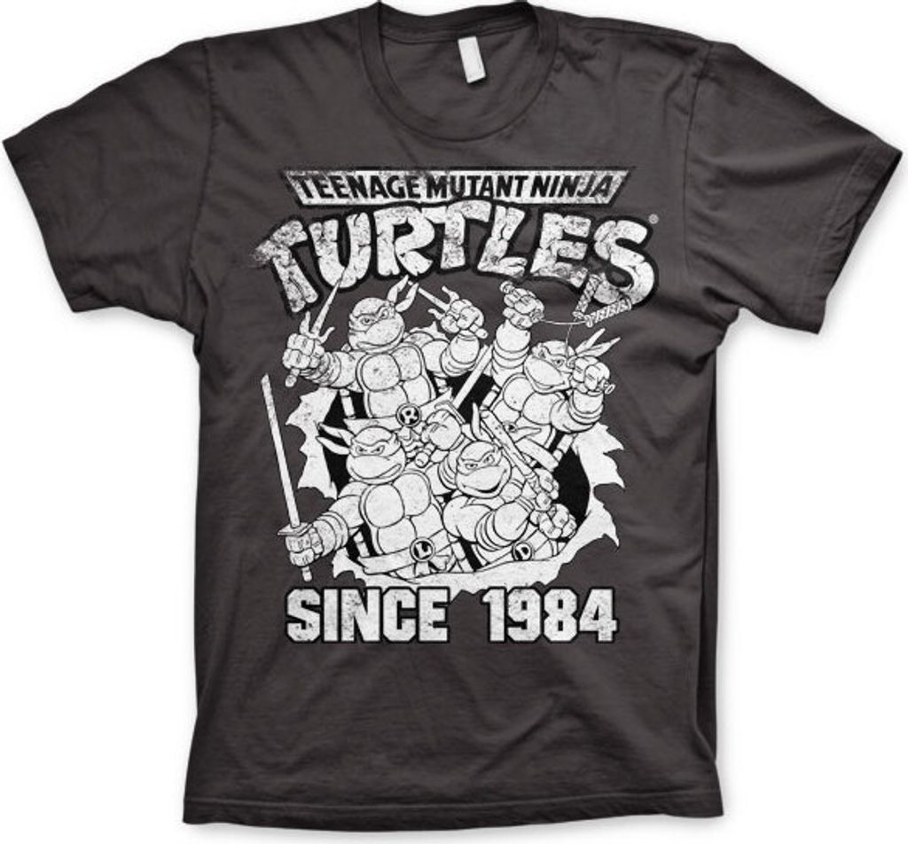 TMNT Distressed Since 1984 T-Shirt - XX-Large - Dark-Grey