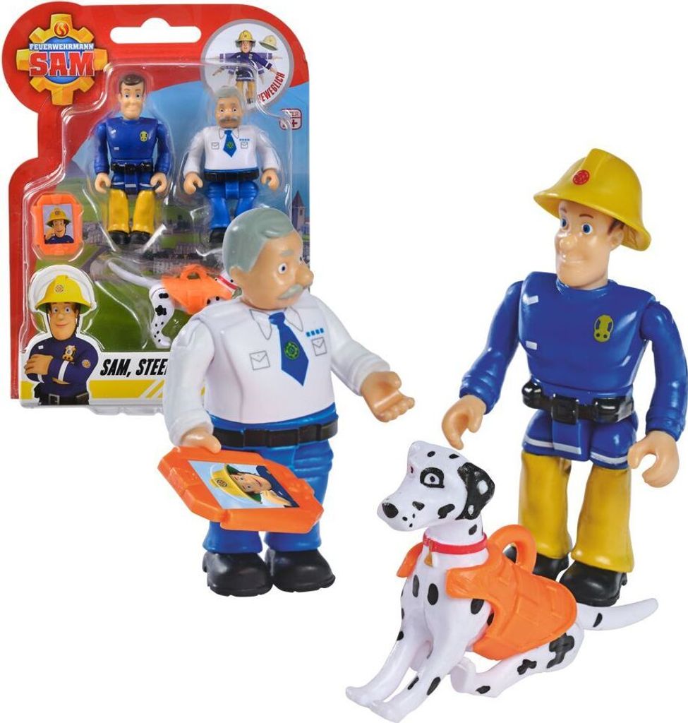 Sam, Steele, Radar | Spiel-Figuren Set | Feuerwehrmann Sam | Simba