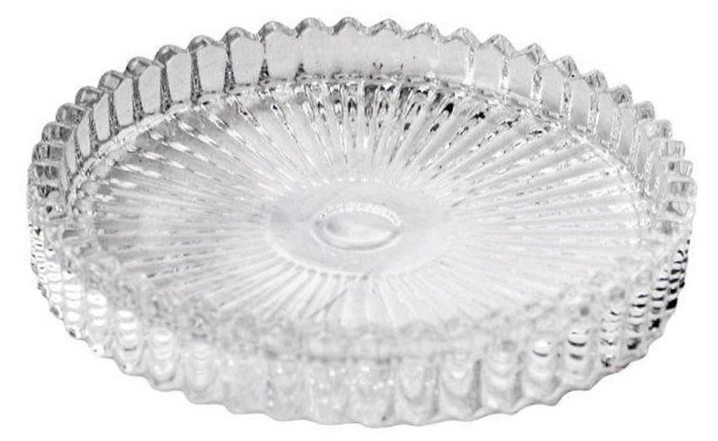 Kerzenteller Ø 10cm "RIM", Kerzenhalter aus Glas, Untersetzer, Schale