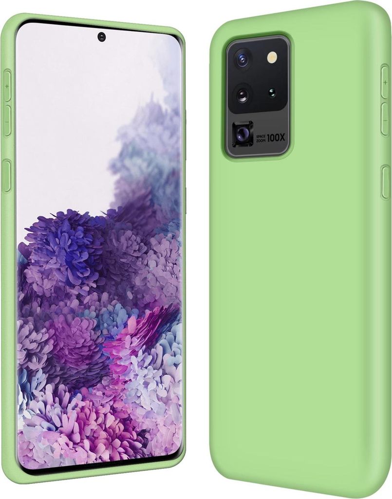 Hülle Samsung Galaxy S20 Ultra Handy Schutz Cover Silikon Case Handyhülle Tasche, grün