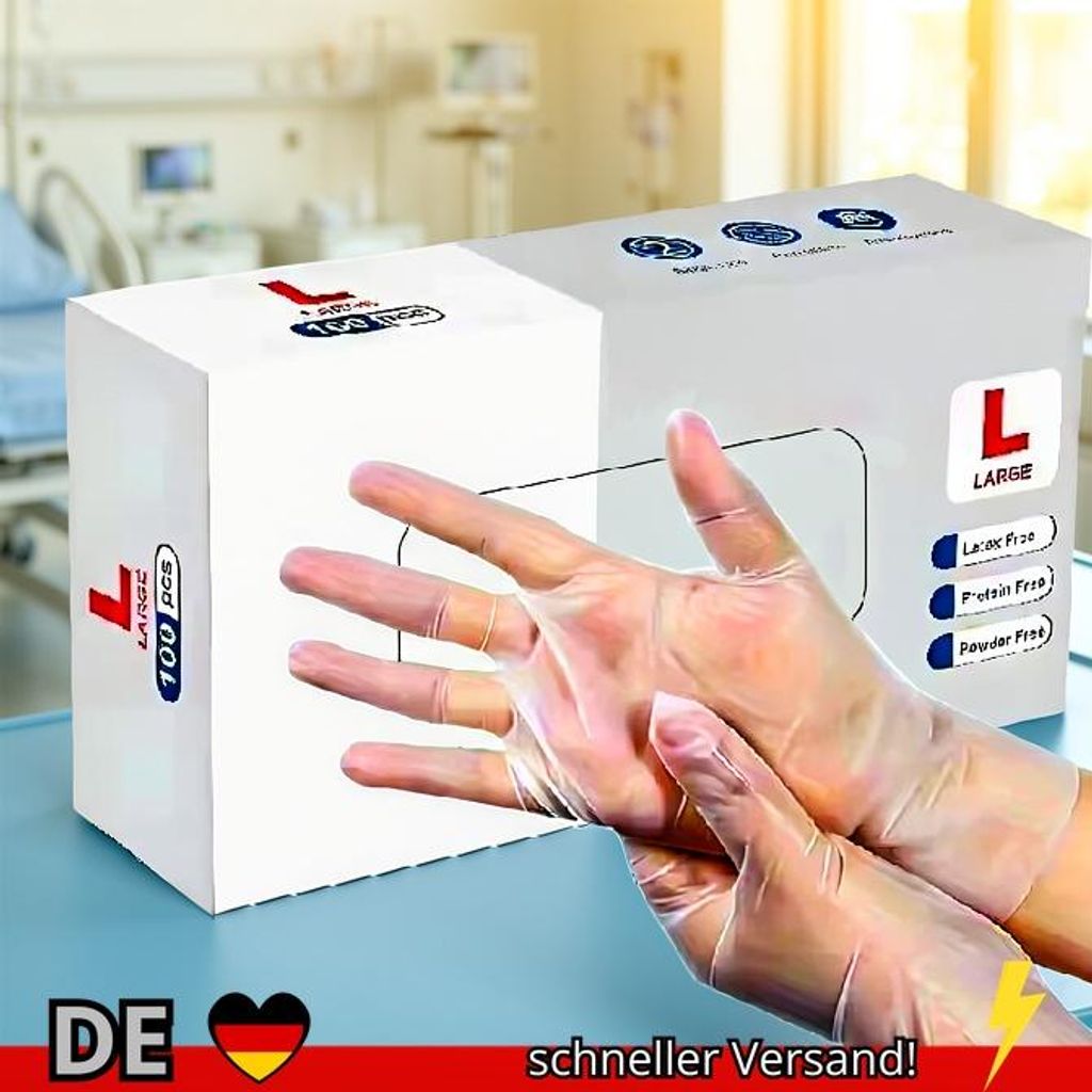 100PCS Einweg TPE Handschuhe Küche Bad Restaurant Camping Reise Wasserdicht