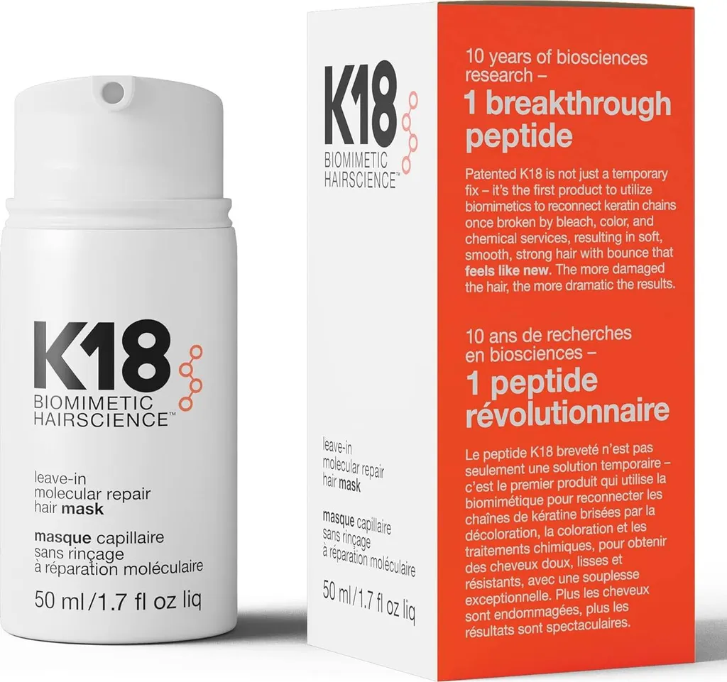 K18 Leave-In Molecular Repair Mask 50 ml Réparation Cheveux Abîmés
