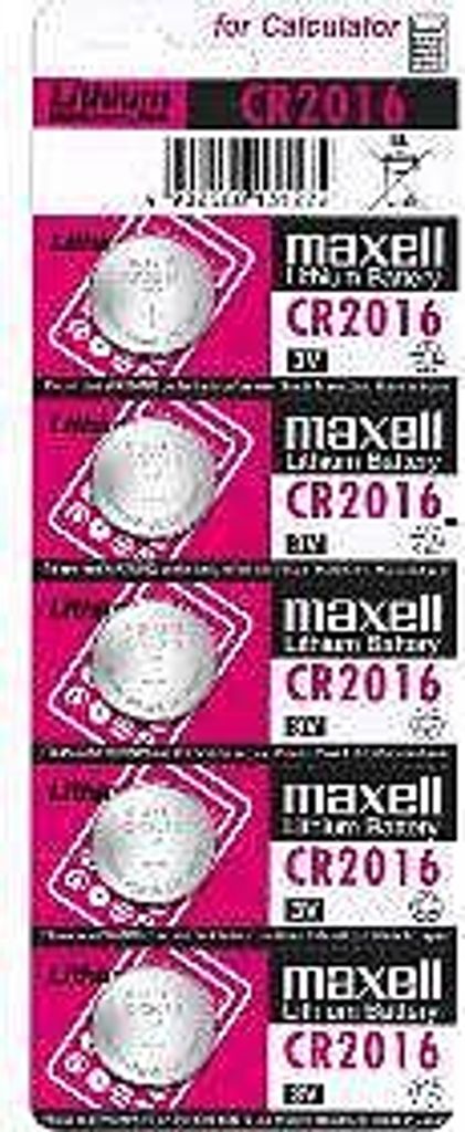 CR2016 5BP Li MAXELL Immagine del prodotto 