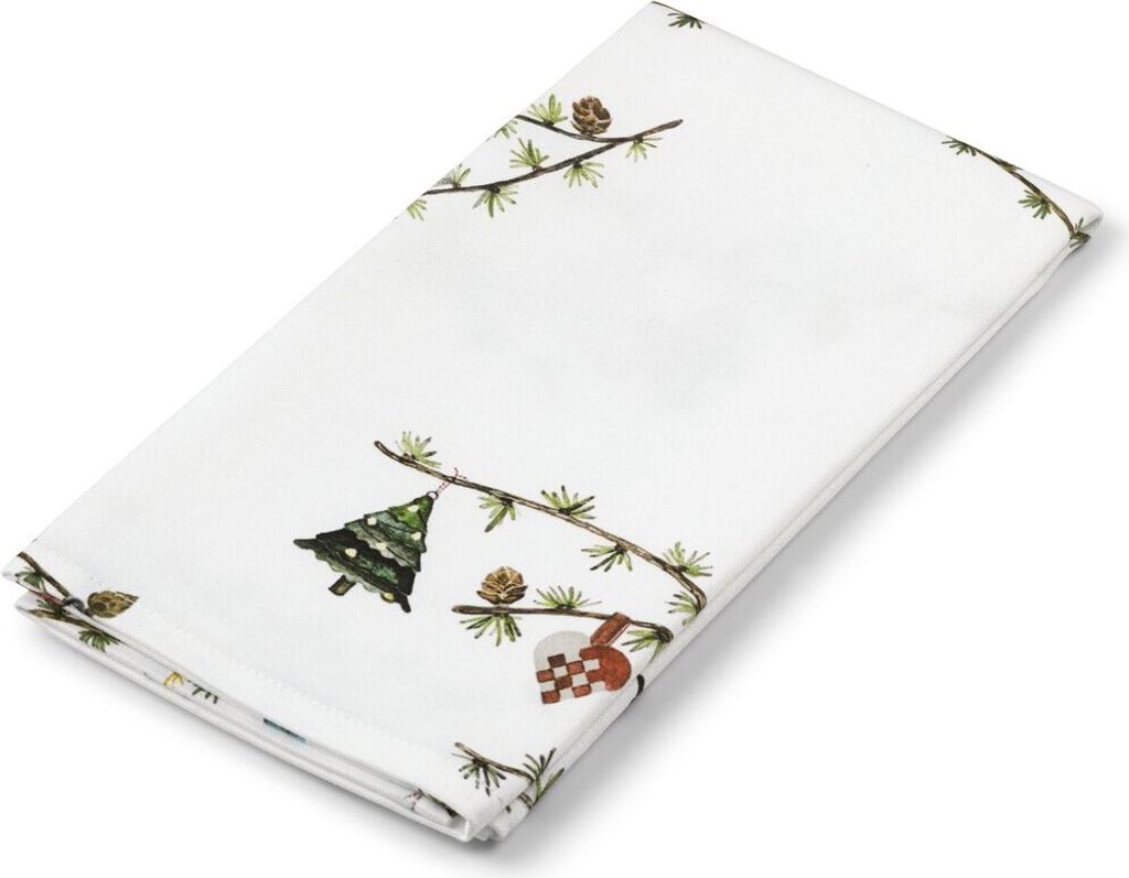 Kähler Design - Hammershøi Jul Weihnachtsstoff Serviette, 45 x 45 cm, 4 Stck.