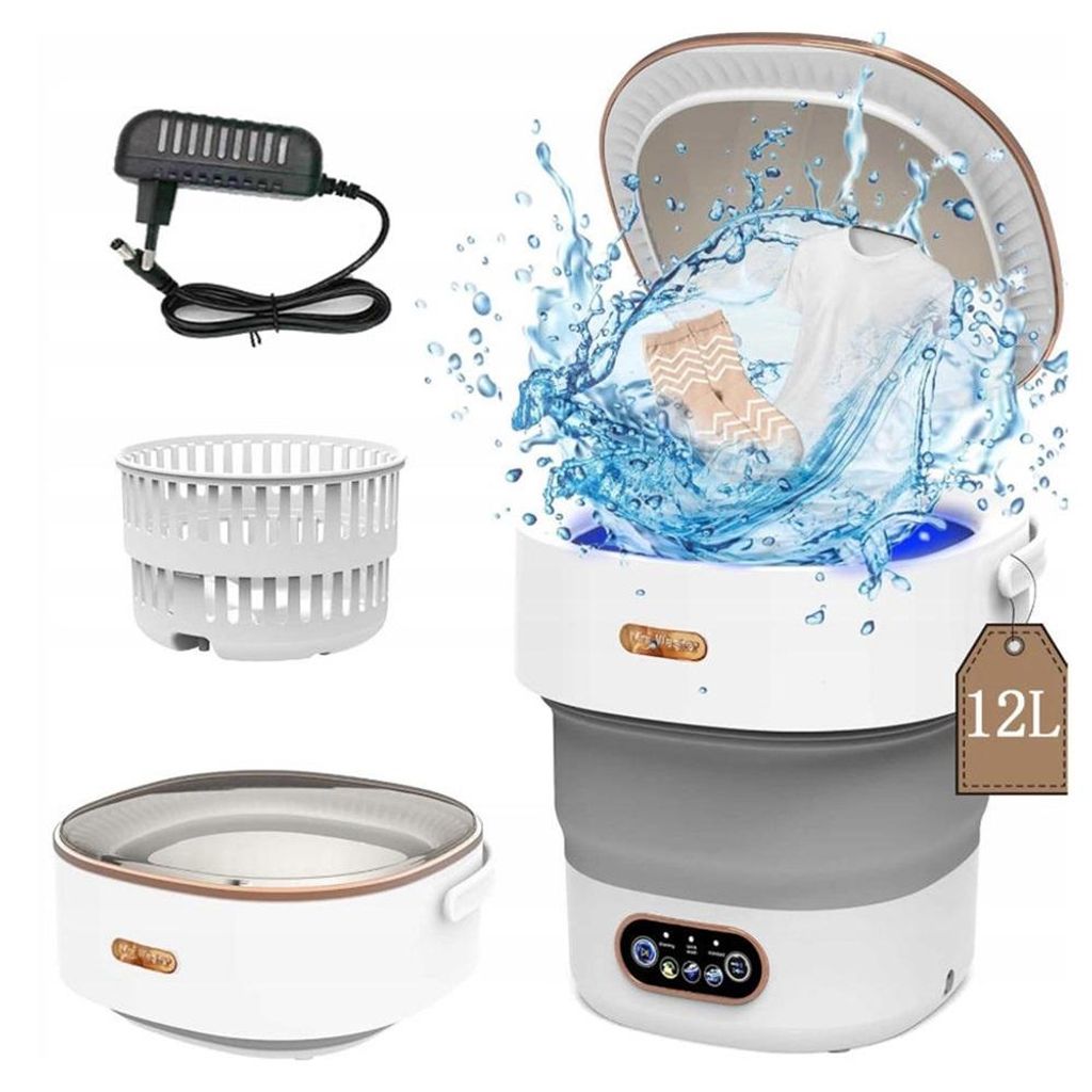 12L faltbare Waschmaschine Mini-Waschmaschine kleine Waschmaschine für Babykleidung Unterwäsche oder kleine Gegenstände Wohnung Wohnheim Camping