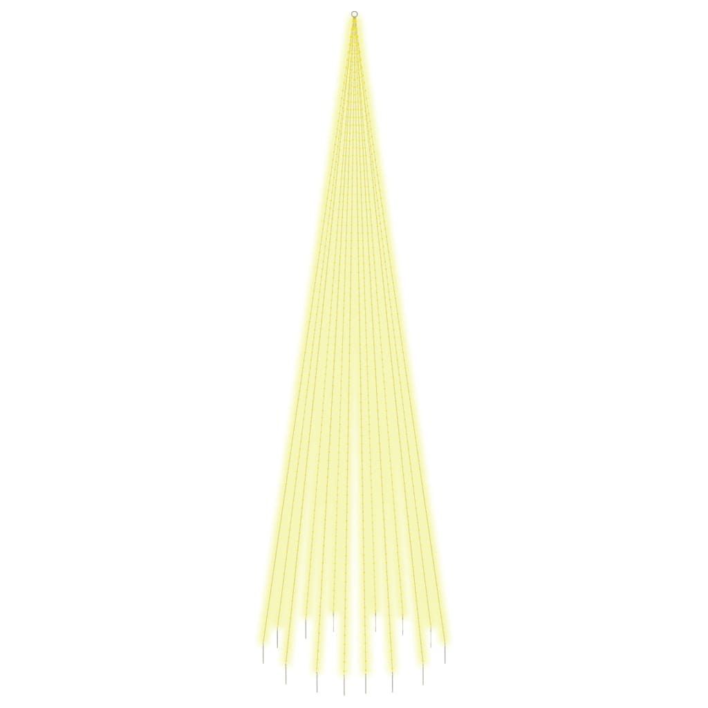 LED-Weihnachtsbaum für Fahnenmast Warmweiß 1134 LEDs 800 cm