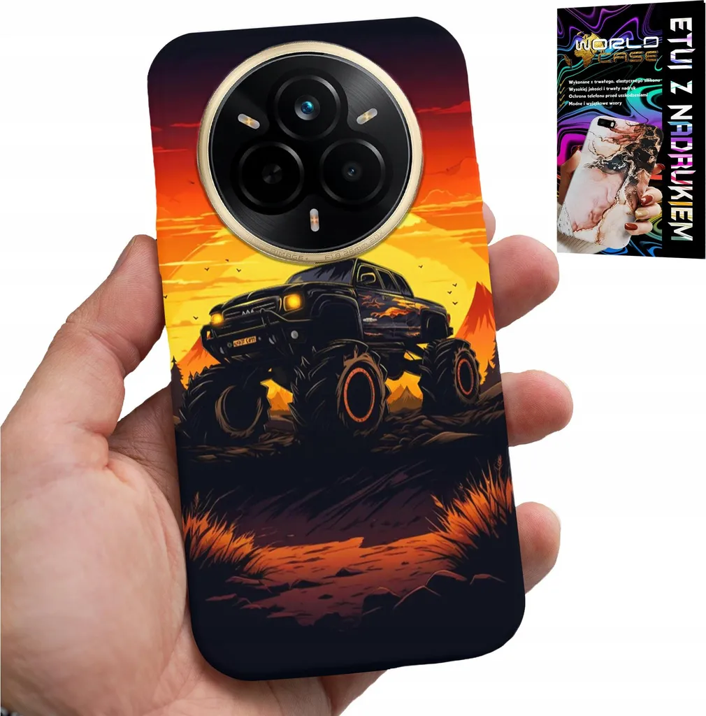 Custodia per Realme 14 Pro+ 5G - Monstertruck, Camion, Motivi + Pellicola protettiva