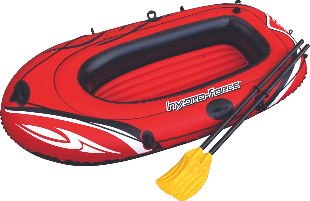 Bateau gonflable anti-crevaison Bestway Hydro-Force avec rames et pompe