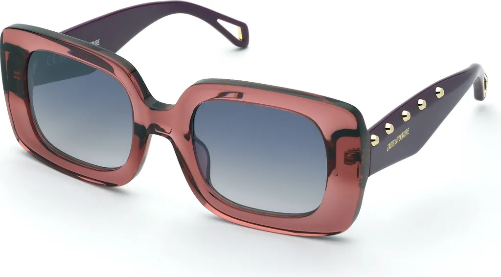 Lunettes de soleil femme Zadig & Voltaire SZV423 rose pour un look chic