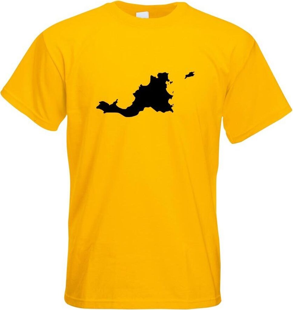 Kiwistar - T-Shirt - gelb - Frankreich - St. Martin Herren Funshirt Bedruckt Design Sprüche Spruch Motive - mit Motiv Bedruckt - Funshirt Design -...