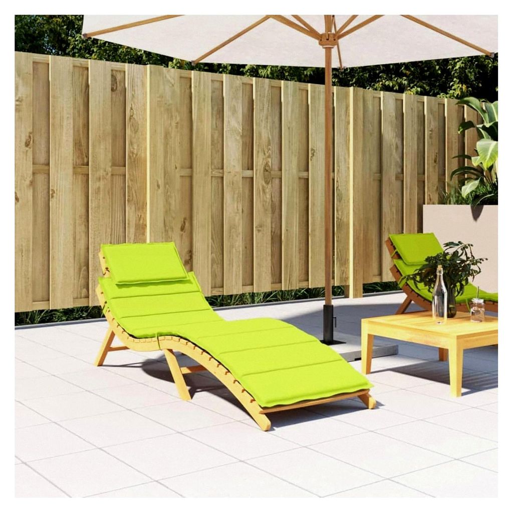 Liegenauflage Polster für Sonnenliege Gartenliege Hellgrün 186x58x3 cm Oxford-Gewebe