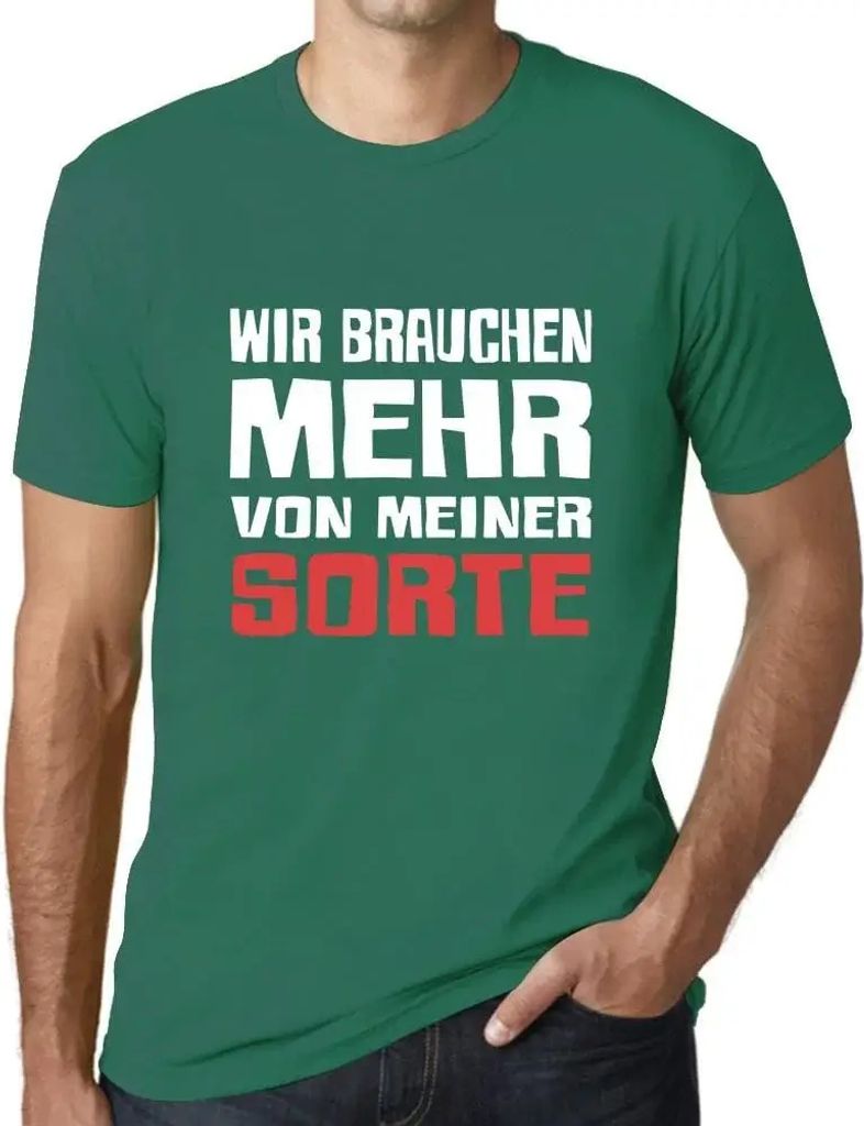 Herren Grafik T-Shirt Mehr Von Meiner Sorte Öko-Verantwortlich Vintage Jahrgang Kurzarm Lustige Druck Geburtstag Geschenk Mann