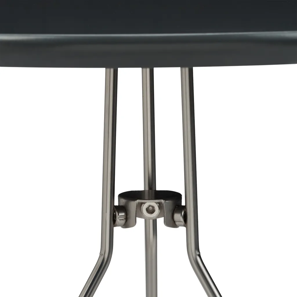 Table d'appoint tripode en métal lot de 2 supports design industriel - 5