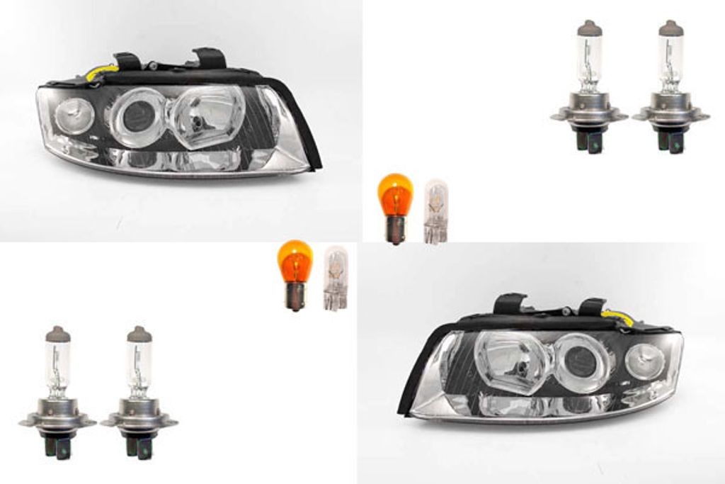Johns, Scheinwerfer Halogen passend für Audi A4 8E 11/00-11/04 Leuch. Satz Links Rechts 8E0941029C 8E0941003 8E0941030C 8E0941004
