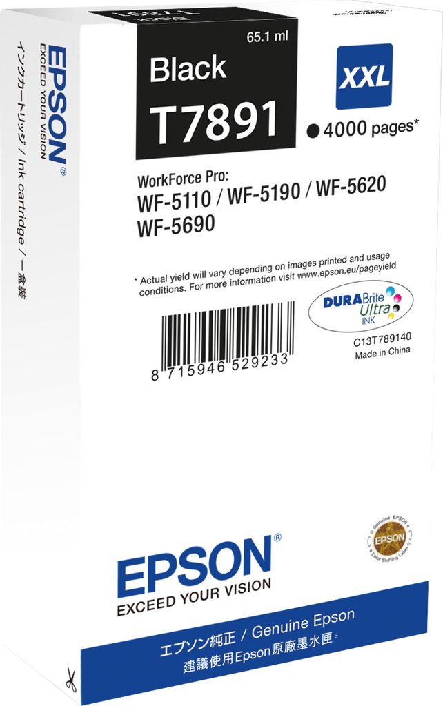 Epson T7891 - 65.1 ml - taille XXL - noir - Original - Image du produit 