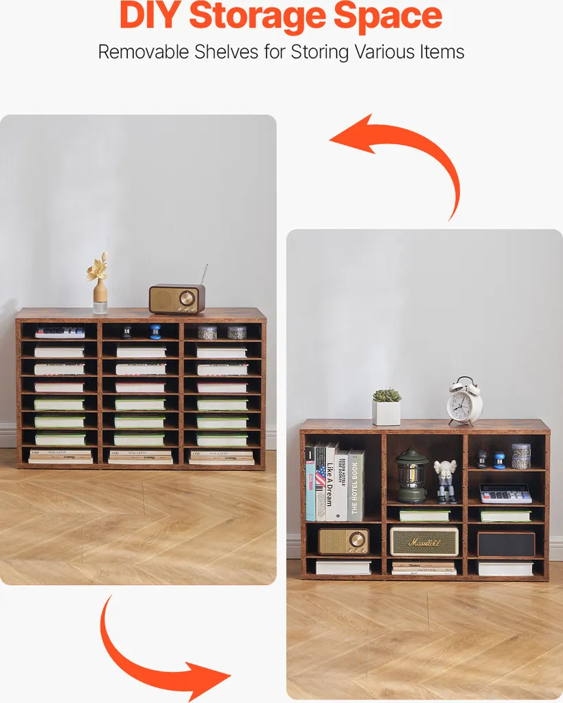Trieur de documents modulable 24 cases en bois pour tri de courrier - 5