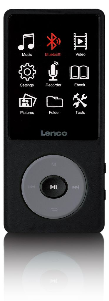Lenco Xemio-860BK - Lecteur MP3/MP4 avec Bluetooth® et 8 Go Image du produit 