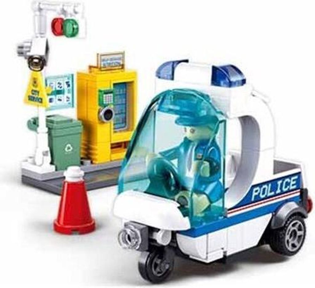 RAPPA Sluban Metropolis M38-B1217A Polizeistreife auf einem Dreirad