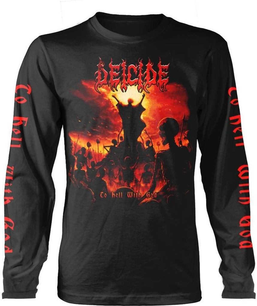 Deicide - "To Hell With God" T-Shirt für Herren/Damen Uni PH900 (S) (Schwarz)