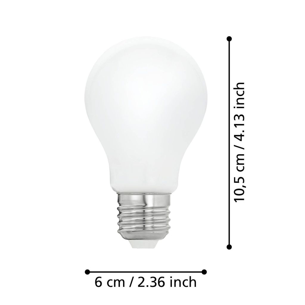 Eglo LED gloeilamp, filamentvorm, 12W = 100W, E27, mat, Productafbeelding 