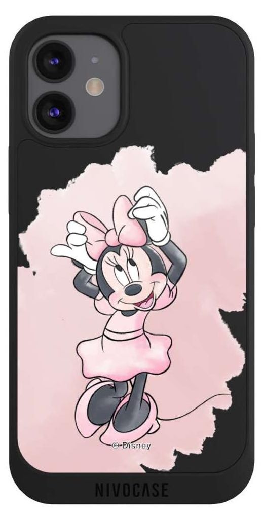 NIVOCASE Handyhülle für Apple iPhone 12 mini Hülle NIVOpure Case Schwarz Disney Motiv ohne Hintergrund