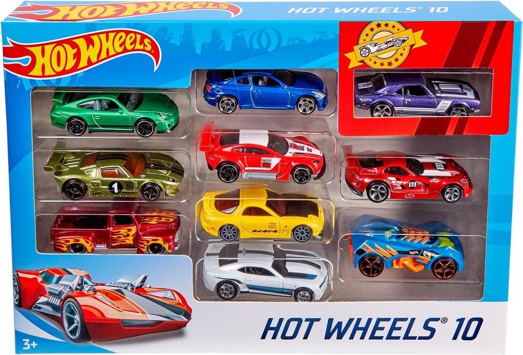 Pack De 10 Voitures De Base Hot Wheels Image du produit 