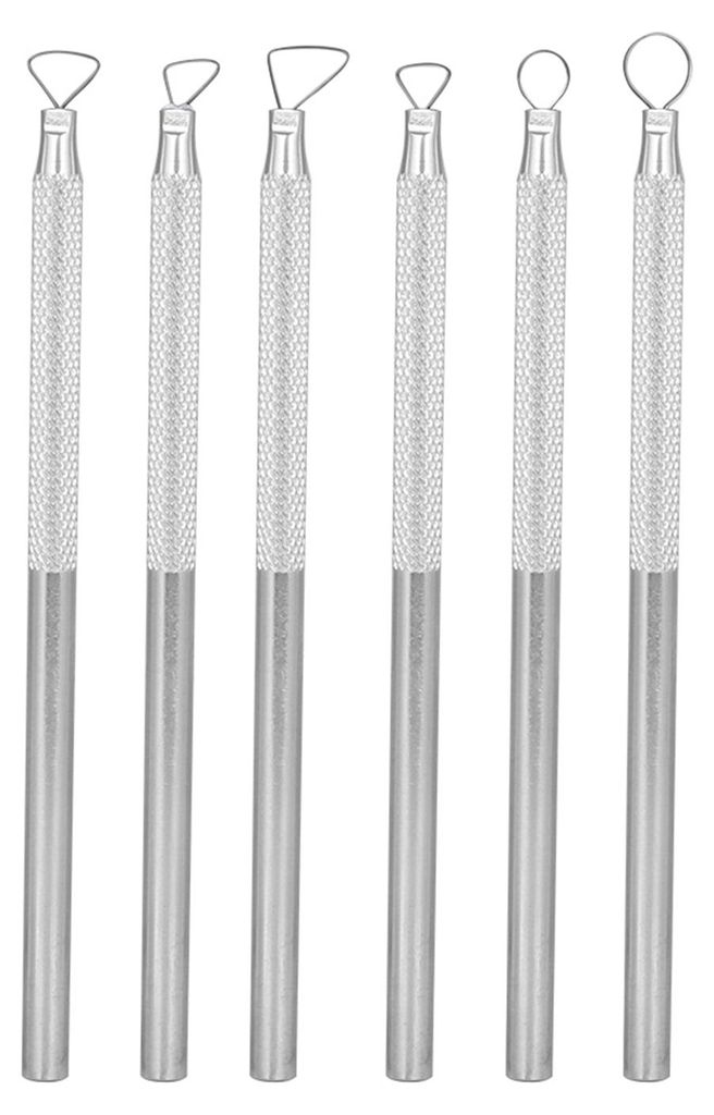 6 Teile/satz Aluminium Legierung Gravur Carving Schaber Ton Keramik Bildhauerei Werkzeug Set