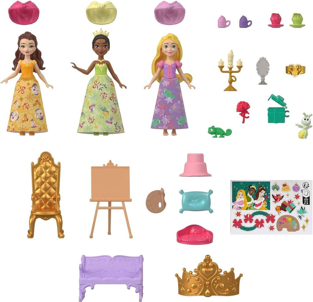 Calendario dell'avvento MATTEL DISNEY Princess JFG79 /4 Immagine del prodotto 