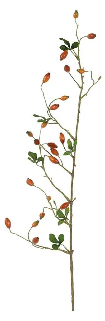 Branche de baies artificielles orange 108 cm : déco sans entretien durable