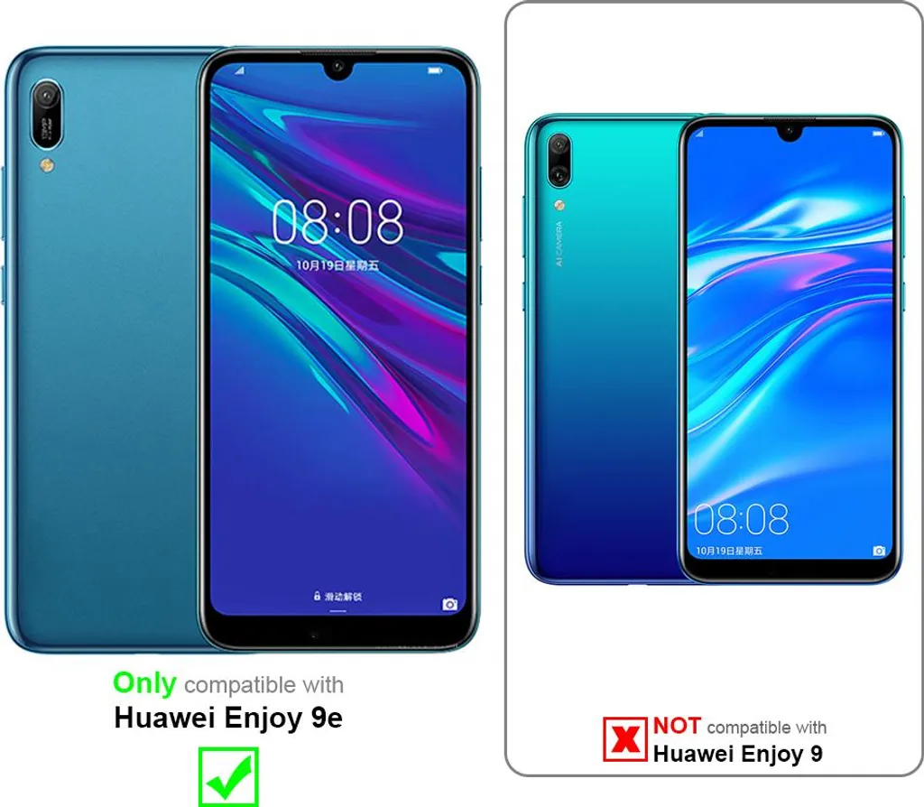 moex Collana per cellulare compatibile con Huawei Y6p, custodia con