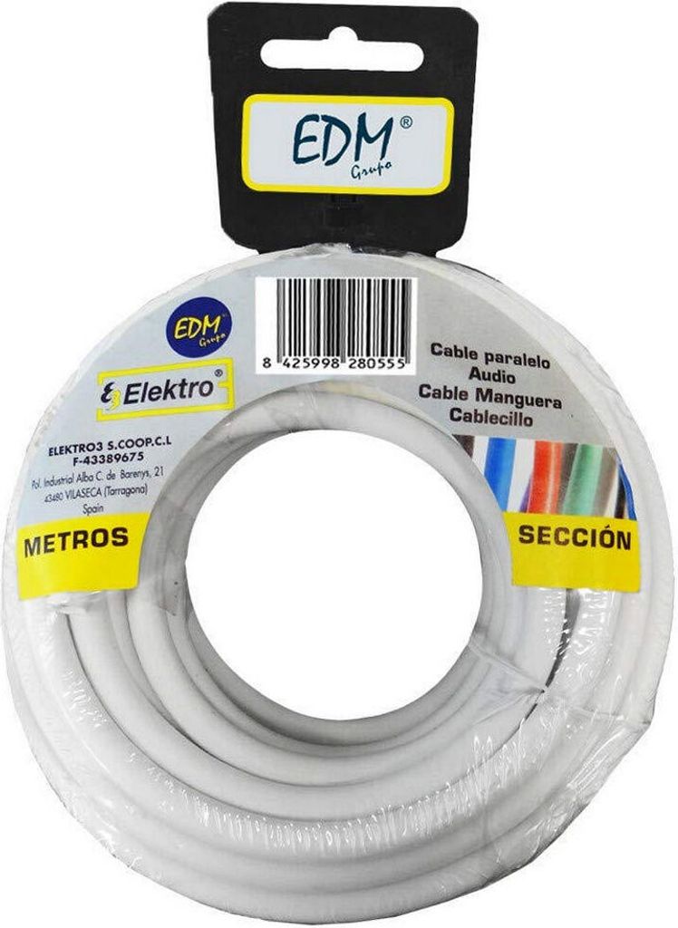 Kabel EDM 3 x 2,5 mm Weiß 20 m