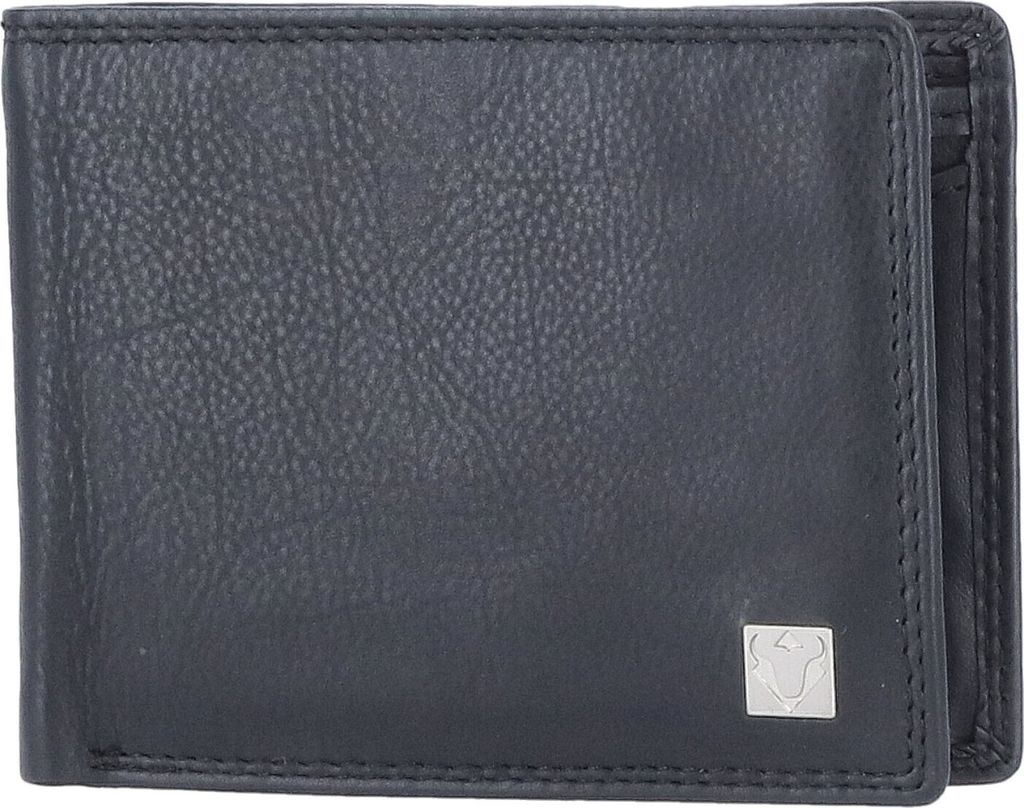 Urban Bull Herren Geldbörse Querformat schwarz