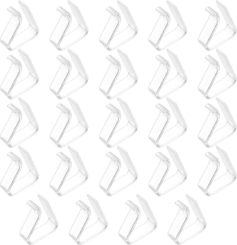 24 transparente Tischdeckenclips, flexible Tischdeckenclips für den Außenbereich, Clips für Tischplatten mit einer Dicke von 20 bis 35 mm, ideal...